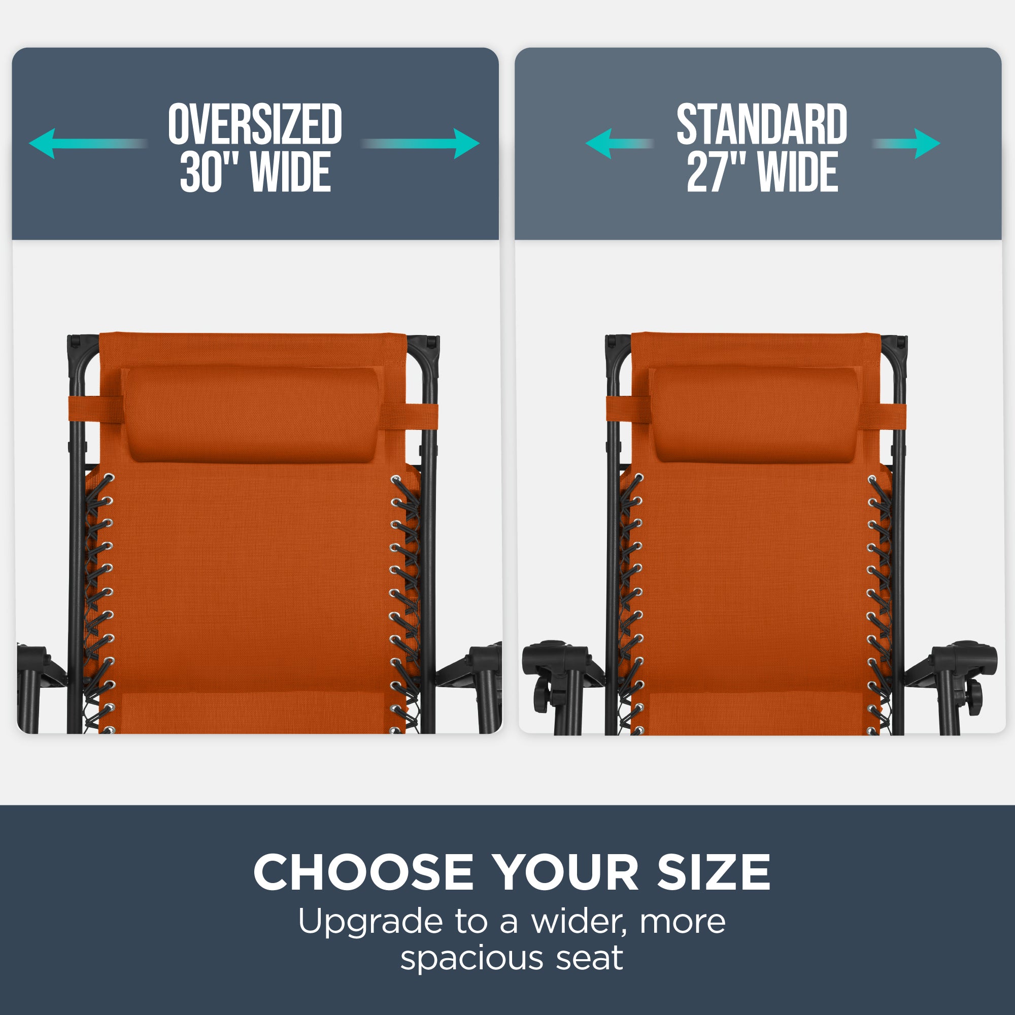 30-Inch Wide Folding Zero-Gravity Patio Lounge Chair with Adjustable Canopy Shade