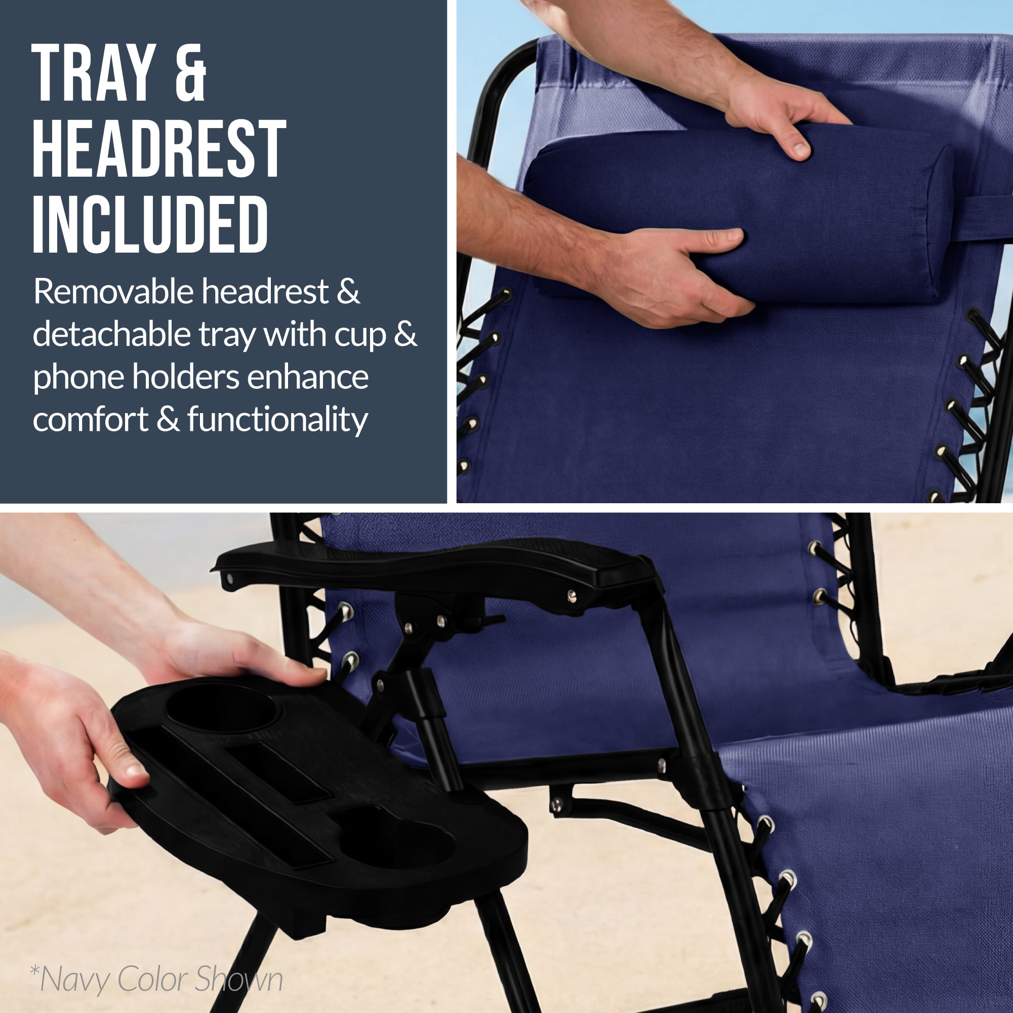 Two-Pack Ultra-Wide Adjustable Zero-Gravity Patio Recliners
