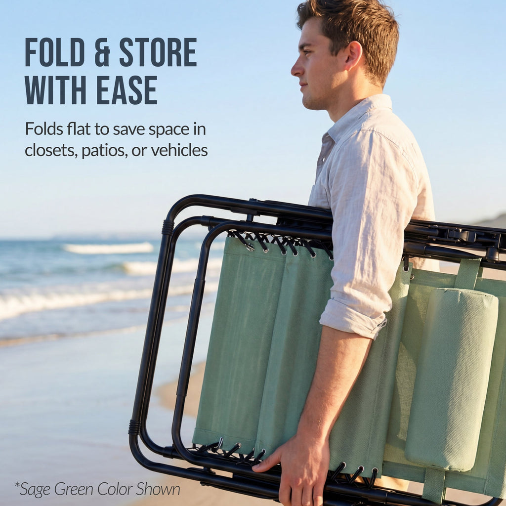 Two-Pack Ultra-Wide Adjustable Zero-Gravity Patio Recliners