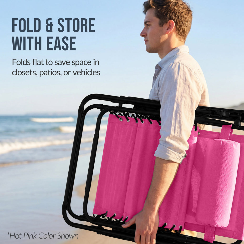 Two-Pack Ultra-Wide Adjustable Zero-Gravity Patio Recliners