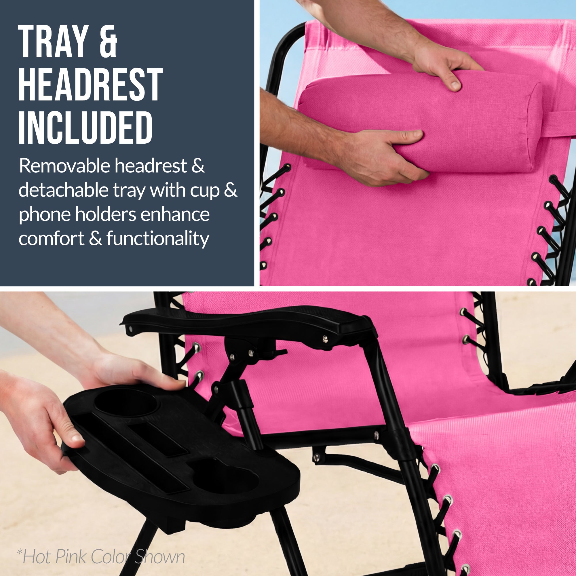 Two-Pack Ultra-Wide Adjustable Zero-Gravity Patio Recliners