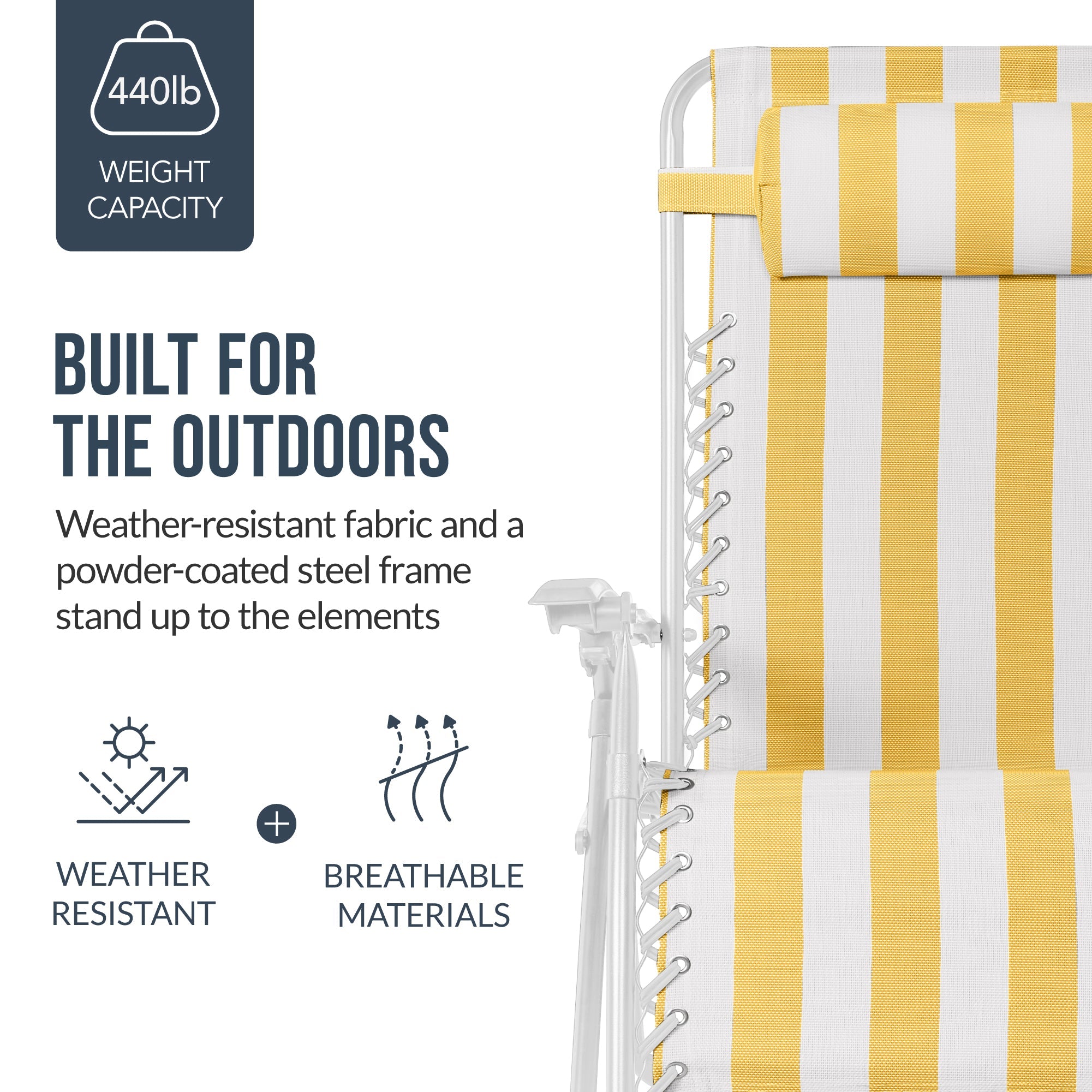 Two-Pack Ultra-Wide Adjustable Zero-Gravity Patio Recliners