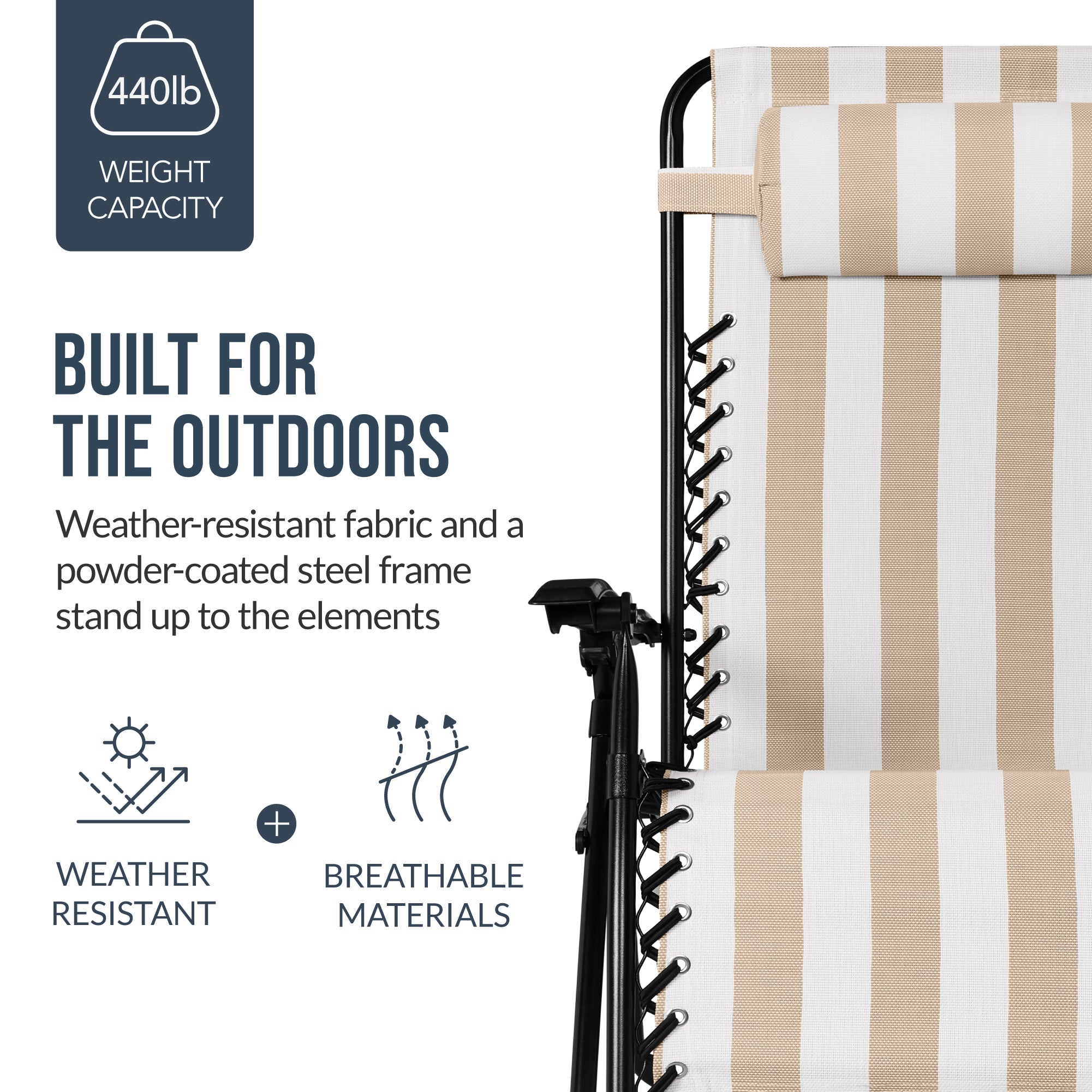 Two-Pack Ultra-Wide Adjustable Zero-Gravity Patio Recliners