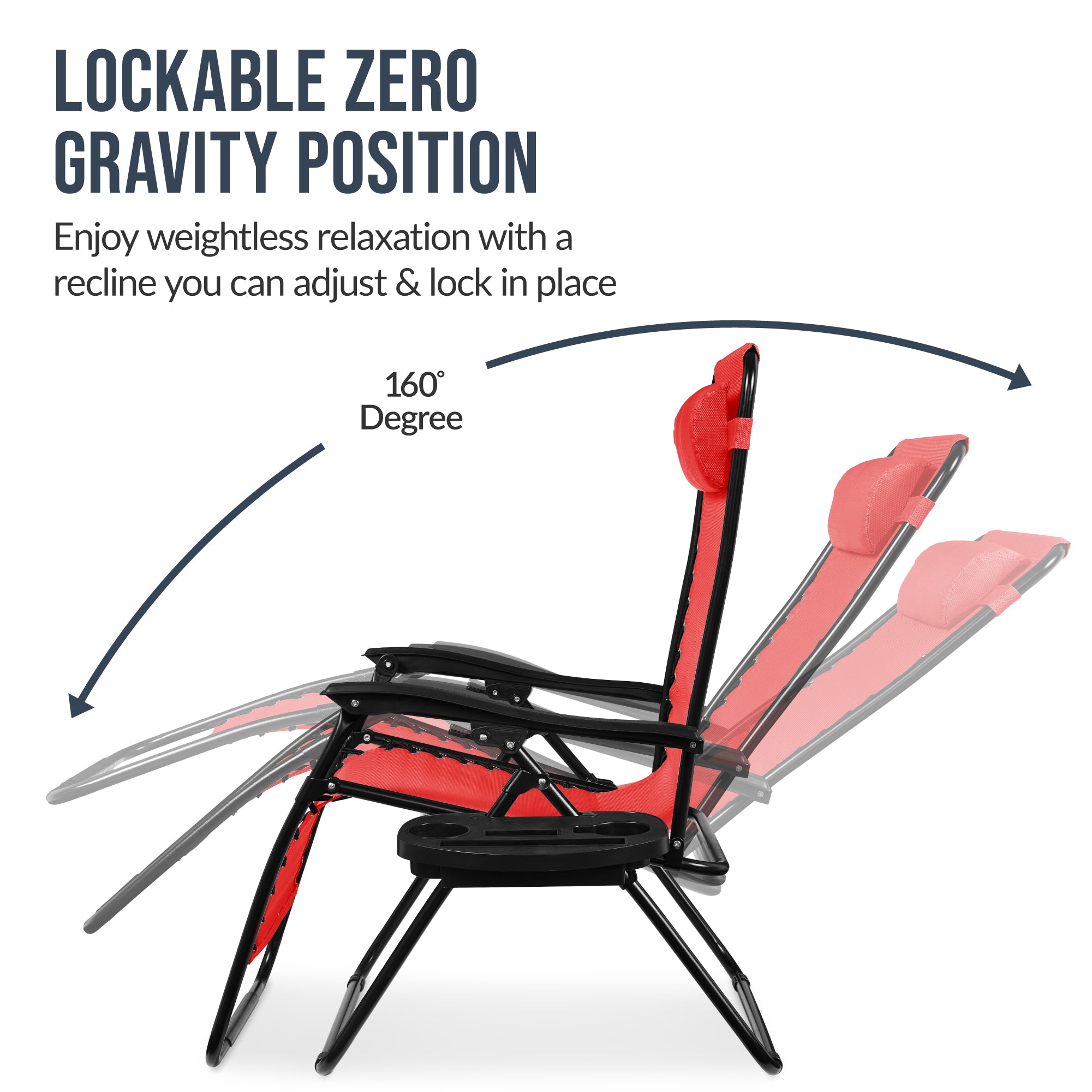Two-Pack Ultra-Wide Adjustable Zero-Gravity Patio Recliners