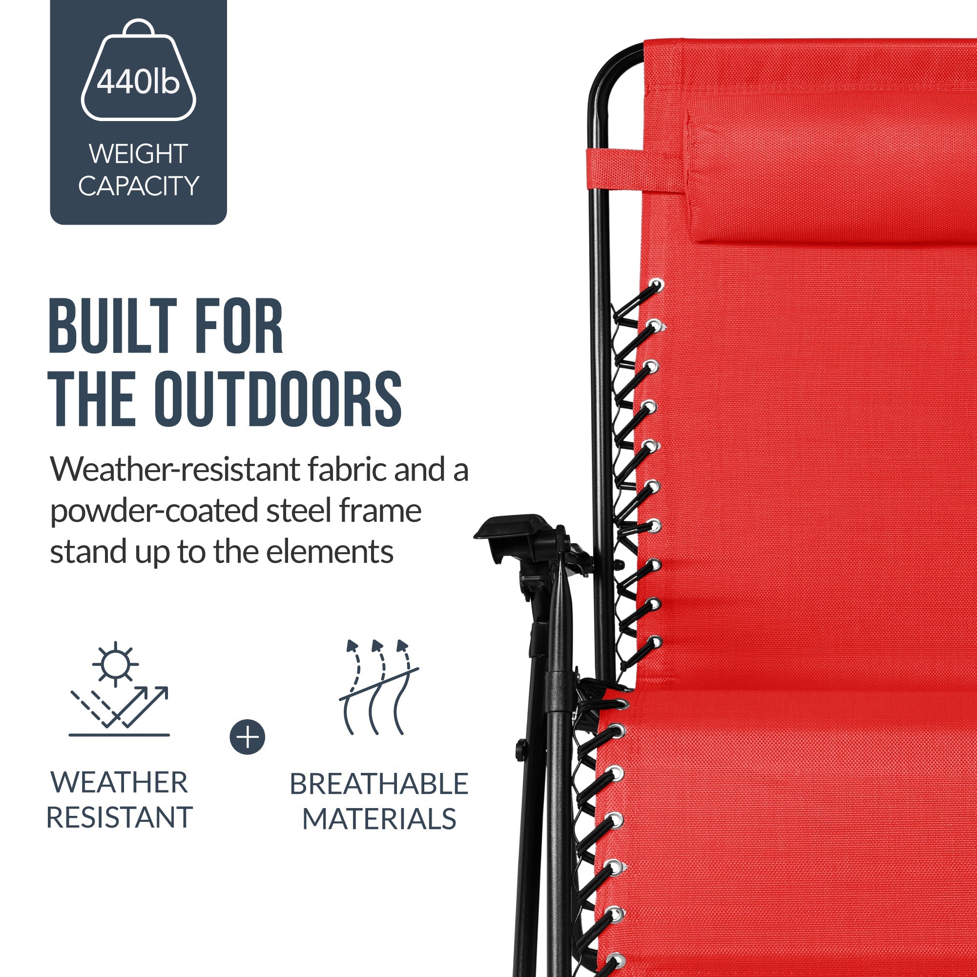 Two-Pack Ultra-Wide Adjustable Zero-Gravity Patio Recliners