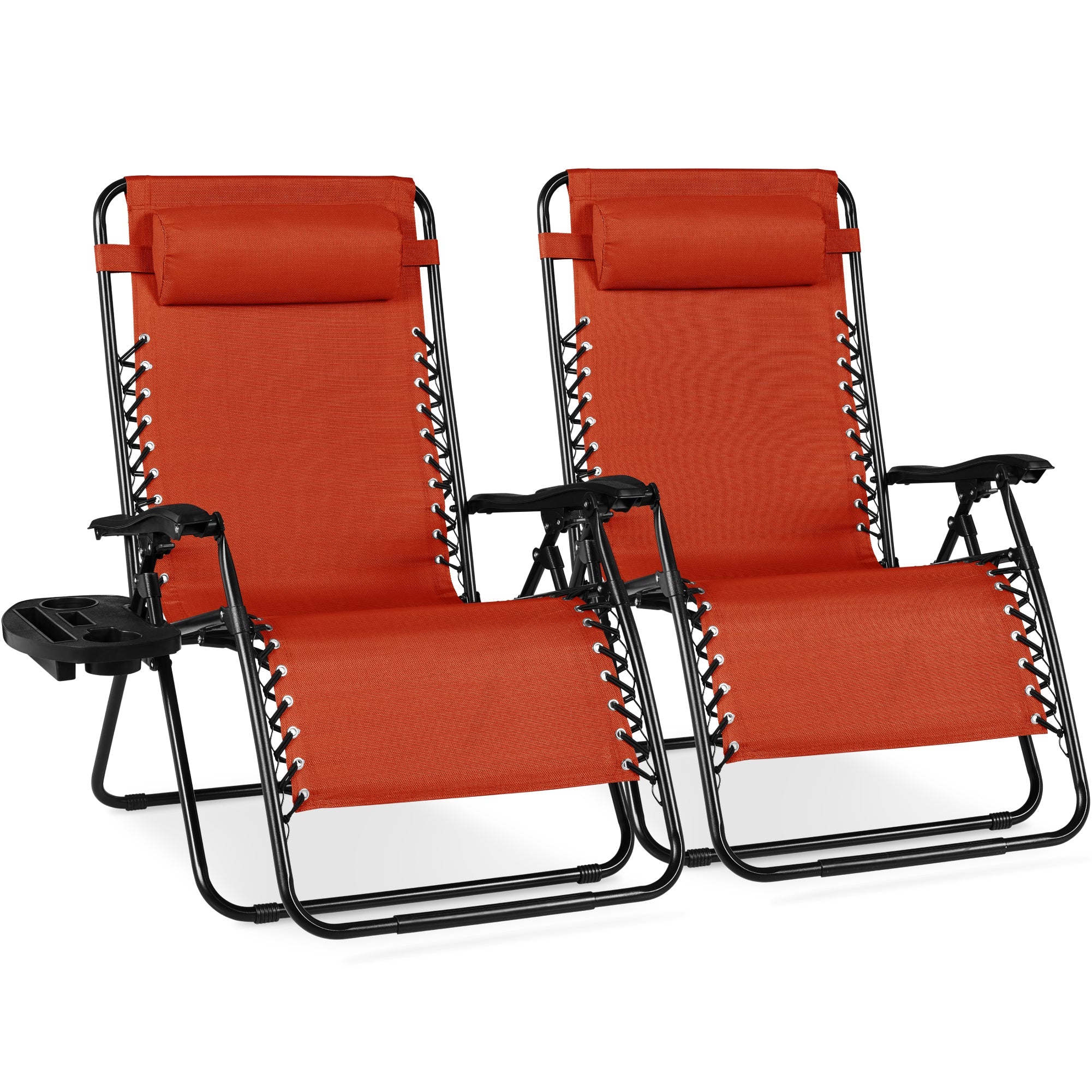 Two-Pack Ultra-Wide Adjustable Zero-Gravity Patio Recliners