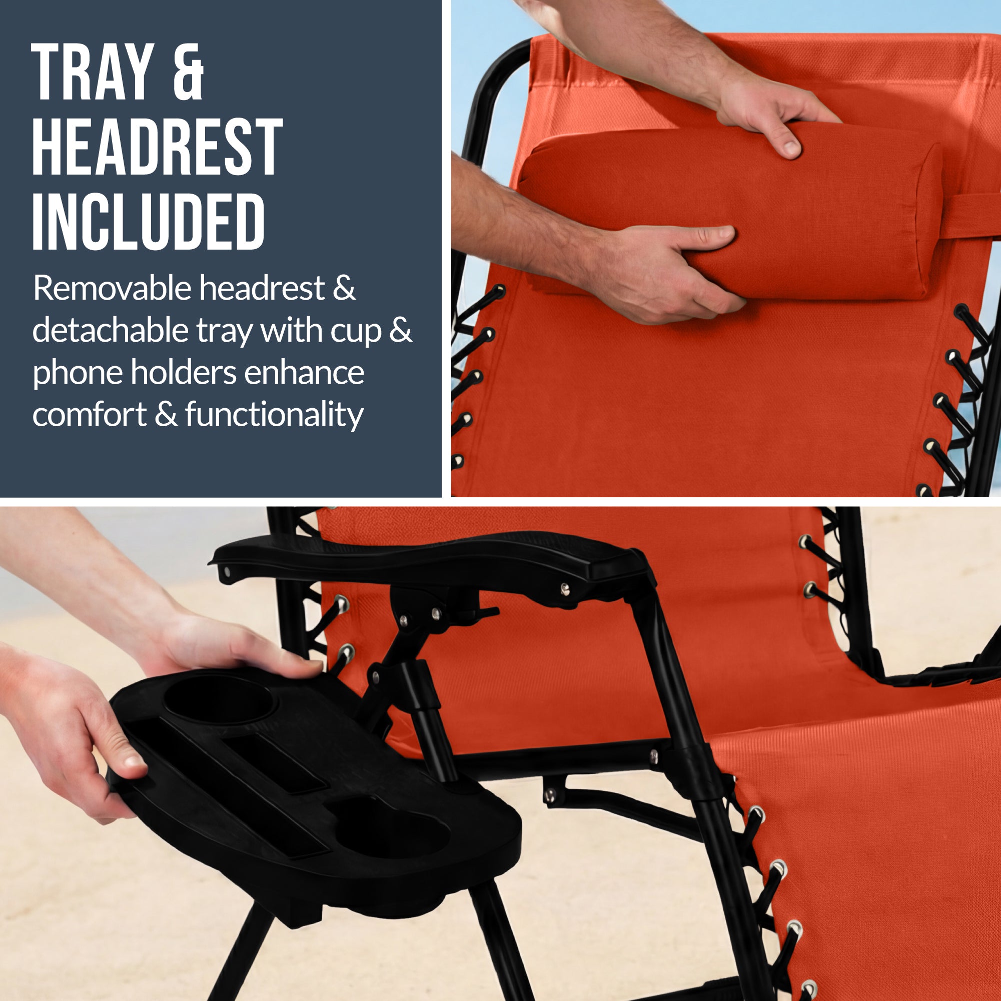 Two-Pack Ultra-Wide Adjustable Zero-Gravity Patio Recliners