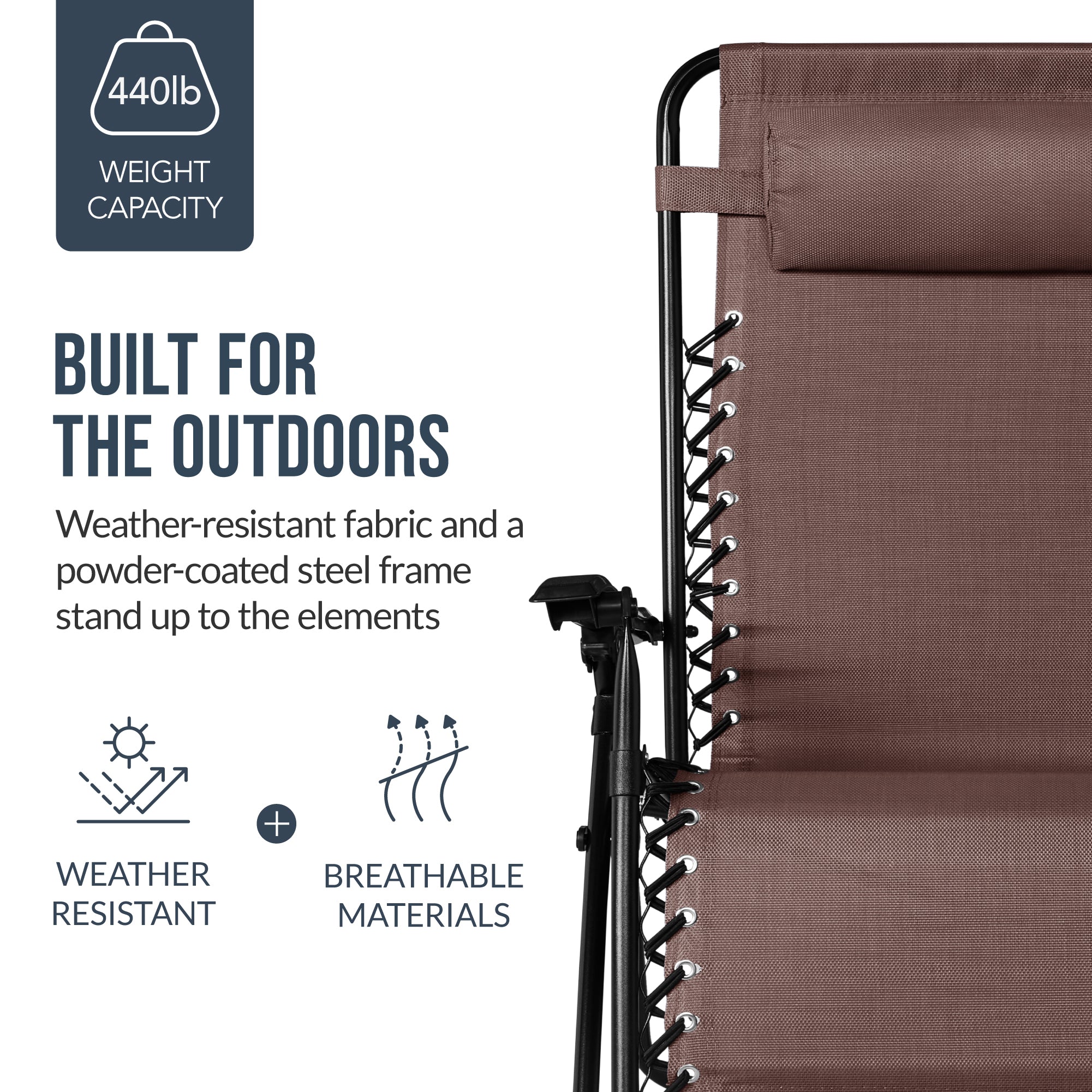 Two-Pack Ultra-Wide Adjustable Zero-Gravity Patio Recliners