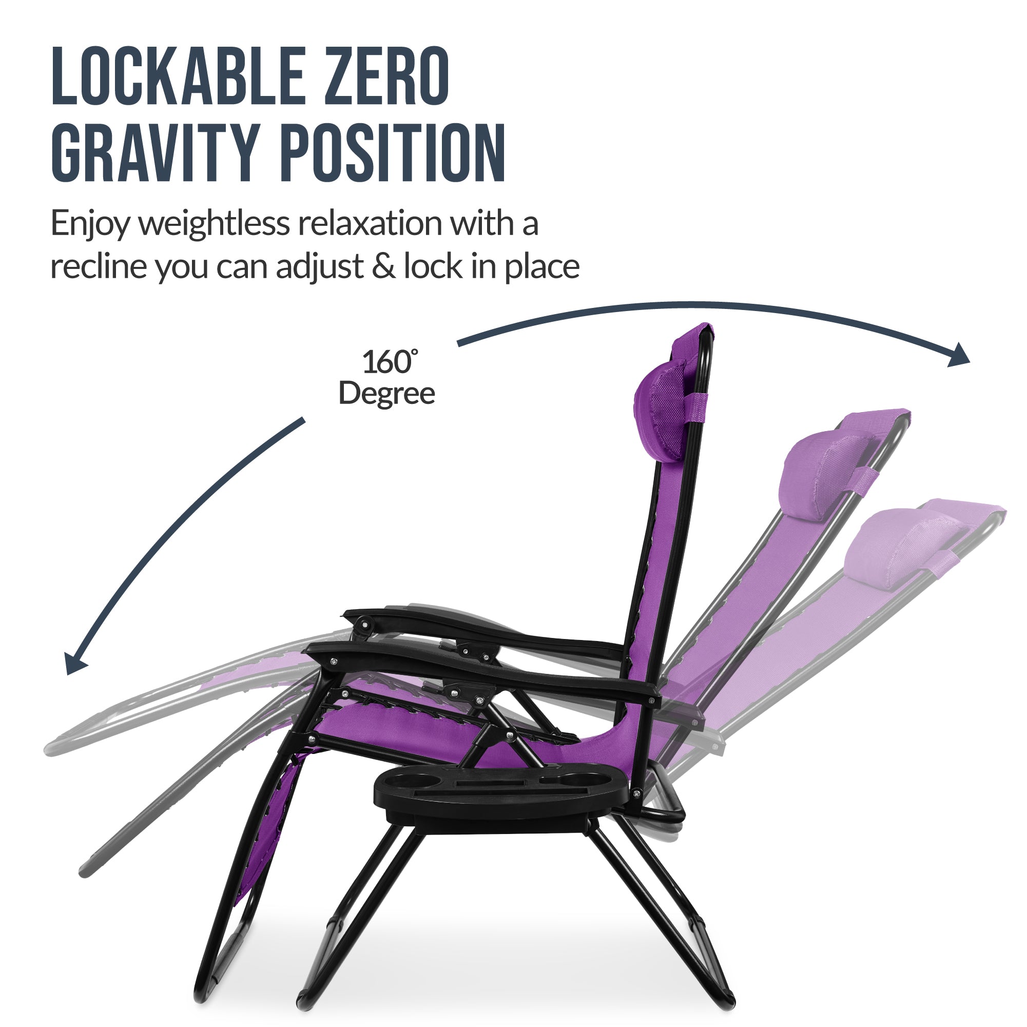 Two-Pack Ultra-Wide Adjustable Zero-Gravity Patio Recliners