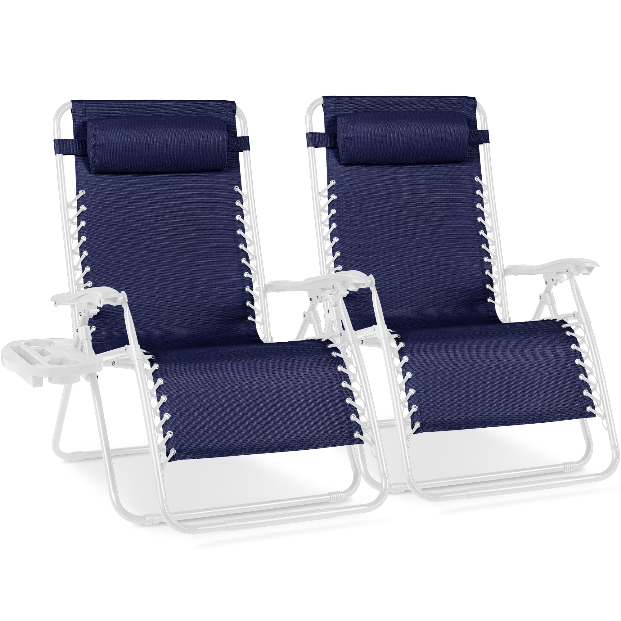 Two-Pack Ultra-Wide Adjustable Zero-Gravity Patio Recliners