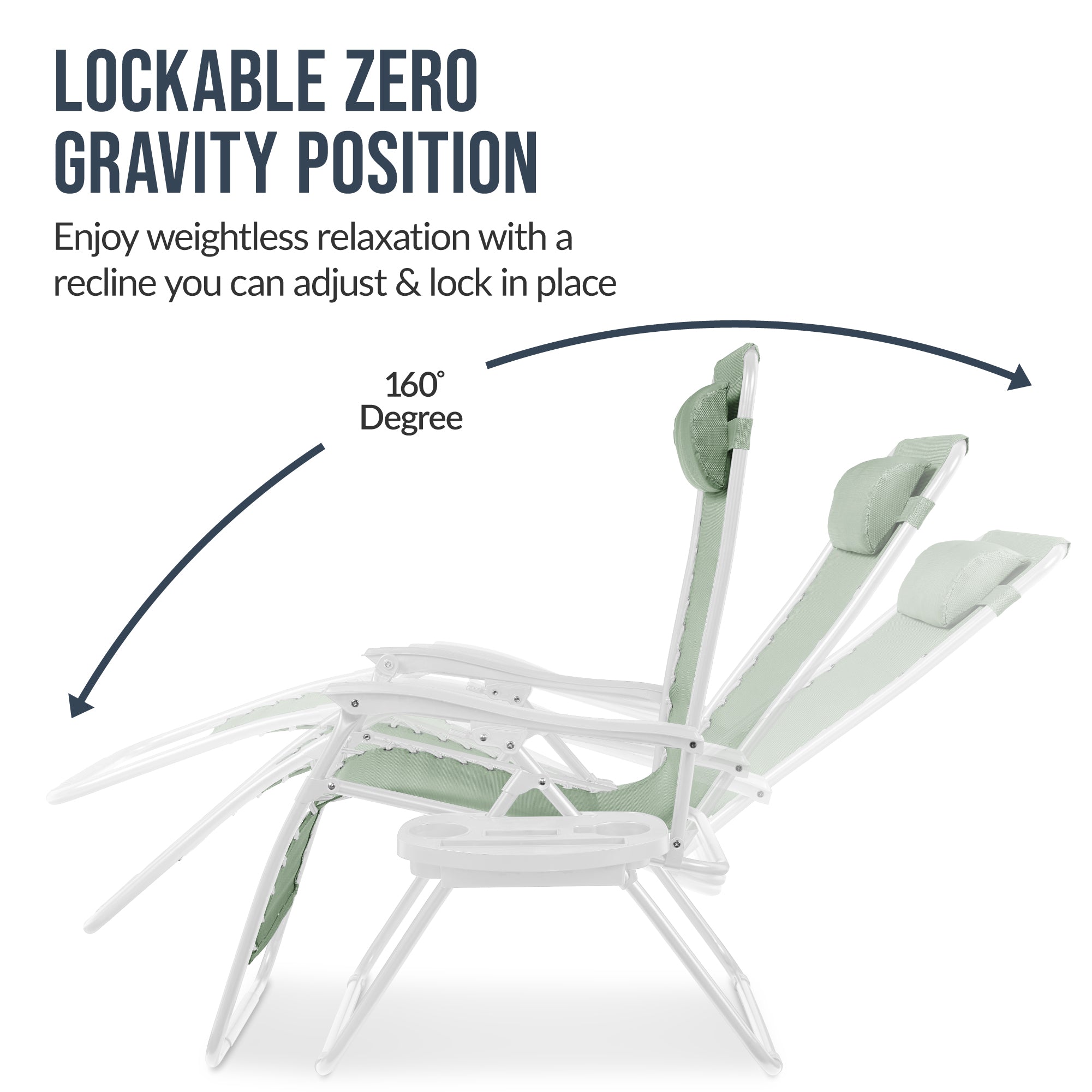 Two-Pack Ultra-Wide Adjustable Zero-Gravity Patio Recliners