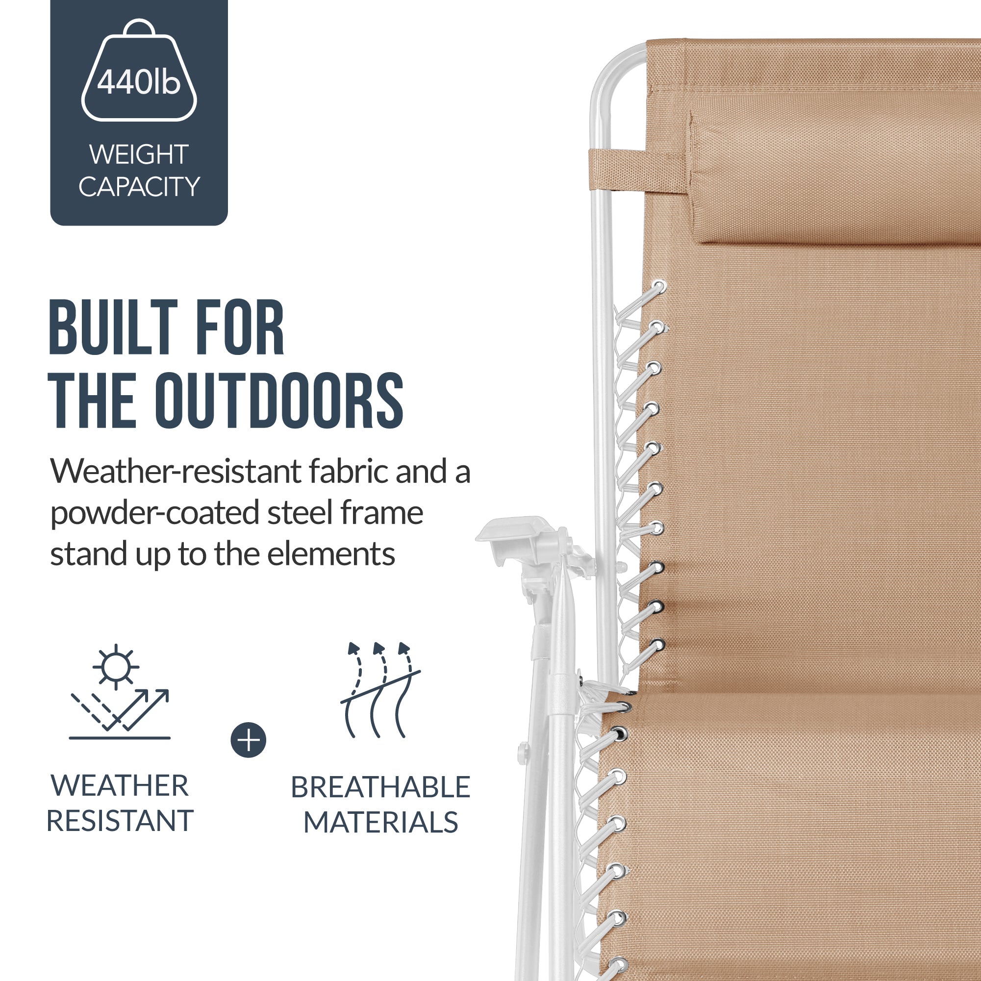 Two-Pack Ultra-Wide Adjustable Zero-Gravity Patio Recliners