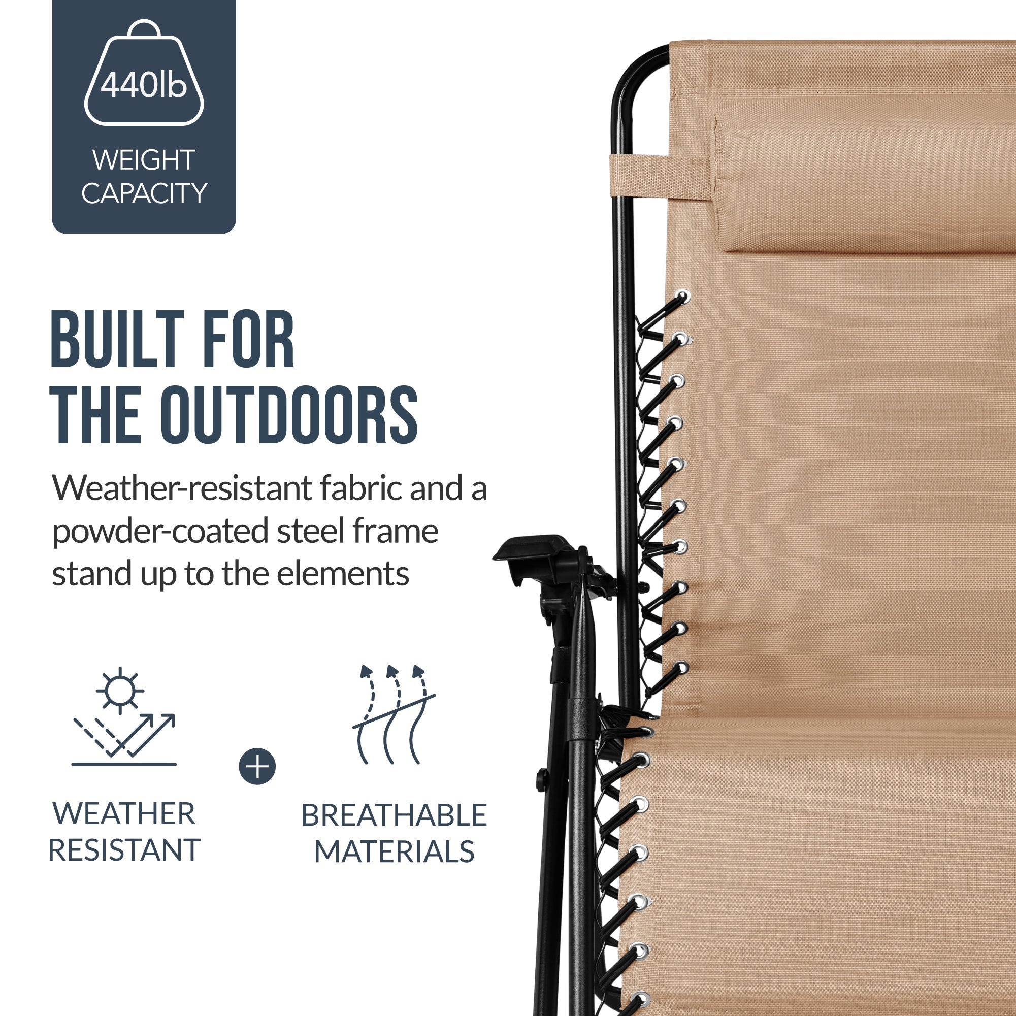 Two-Pack Ultra-Wide Adjustable Zero-Gravity Patio Recliners