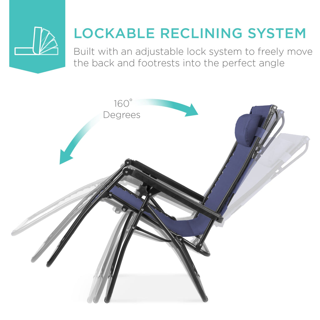 Foldable Zero-Gravity Patio Recliner with Canopy and Side Tray – The Ultimate Outdoor Lounge Chair