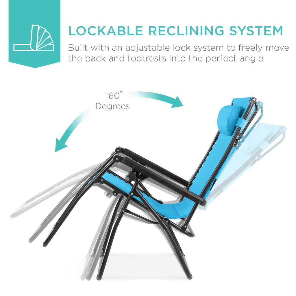 Foldable Zero-Gravity Patio Recliner with Canopy and Side Tray – The Ultimate Outdoor Lounge Chair