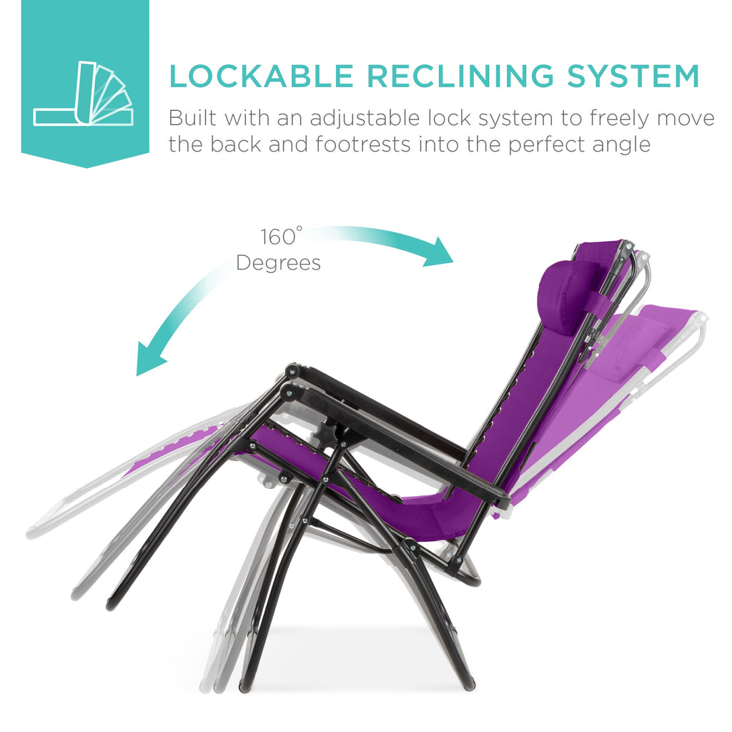 Foldable Zero-Gravity Patio Recliner with Canopy and Side Tray – The Ultimate Outdoor Lounge Chair