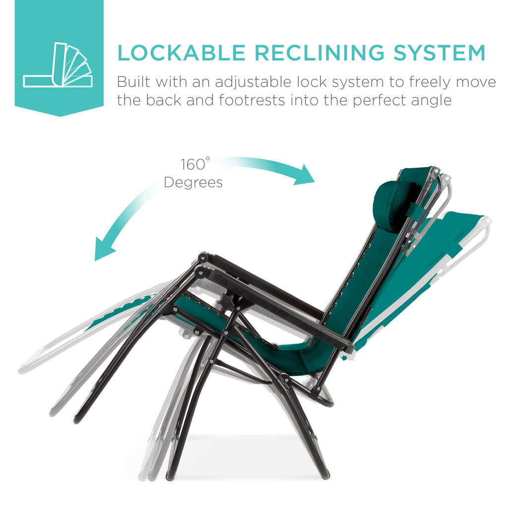Foldable Zero-Gravity Patio Recliner with Canopy and Side Tray – The Ultimate Outdoor Lounge Chair