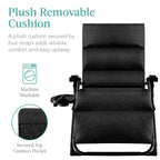 Cushioned Oversized Zero Gravity Recliner with Side Tray