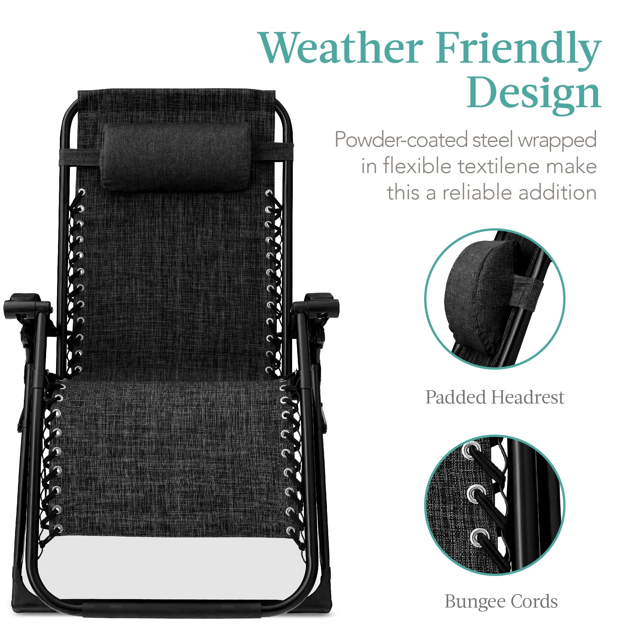 Cushioned Oversized Zero Gravity Recliner with Side Tray