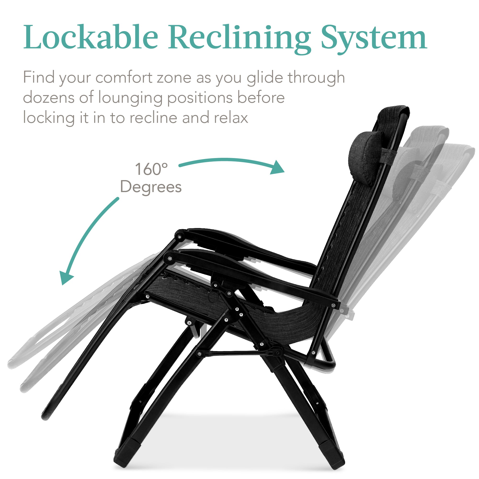 Cushioned Oversized Zero Gravity Recliner with Side Tray