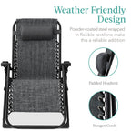 Cushioned Oversized Zero Gravity Recliner with Side Tray
