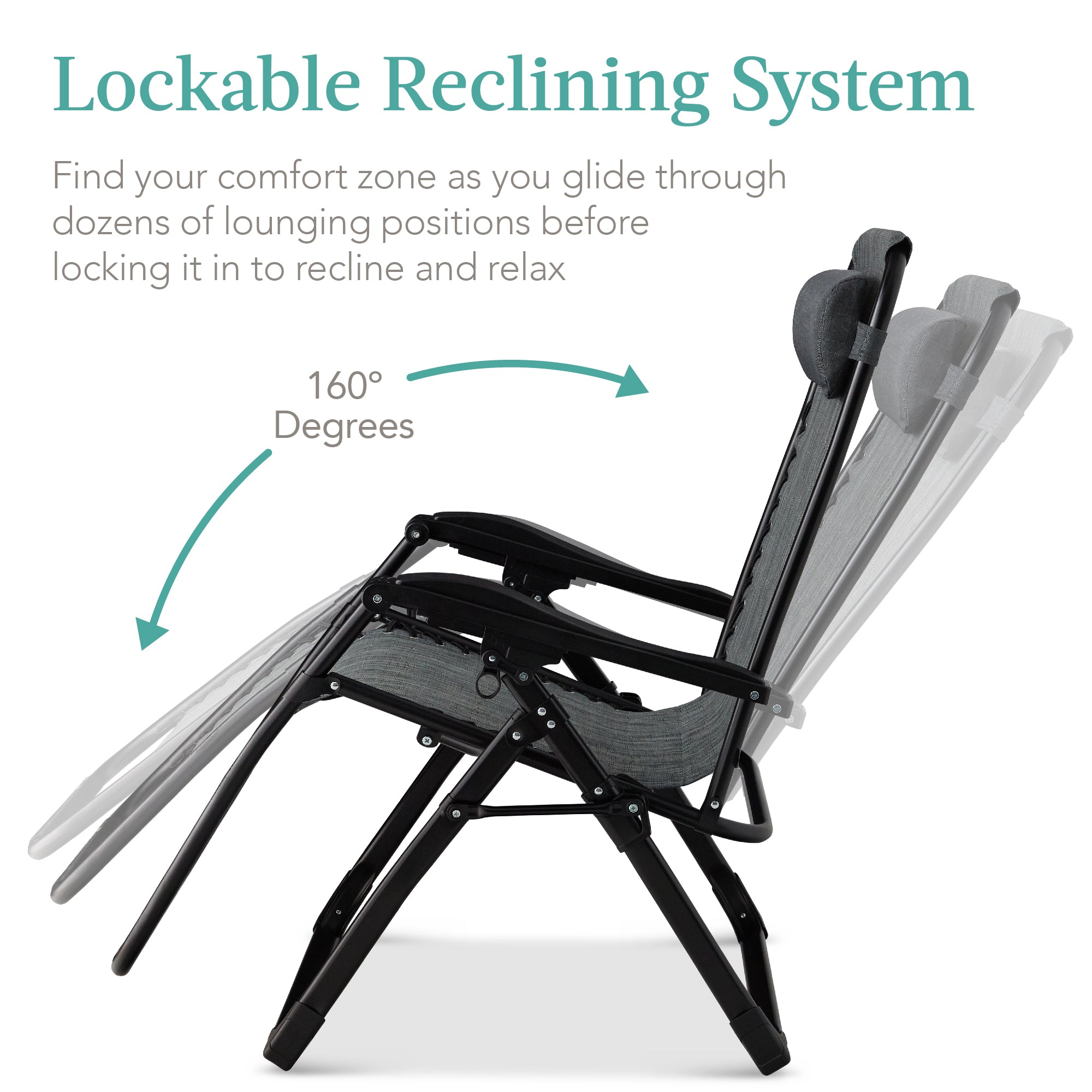Cushioned Oversized Zero Gravity Recliner with Side Tray
