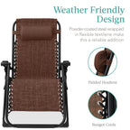 Cushioned Oversized Zero Gravity Recliner with Side Tray