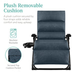 Cushioned Oversized Zero Gravity Recliner with Side Tray