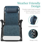 Cushioned Oversized Zero Gravity Recliner with Side Tray