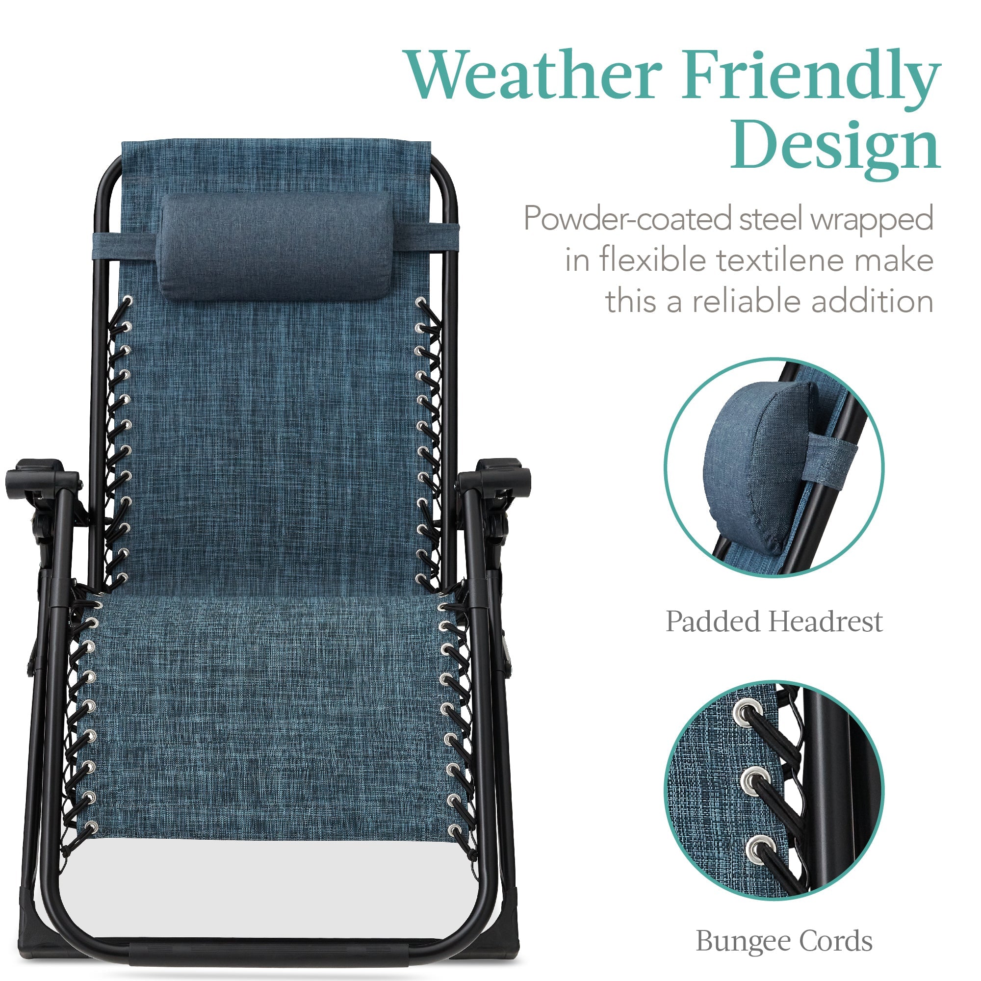 Cushioned Oversized Zero Gravity Recliner with Side Tray