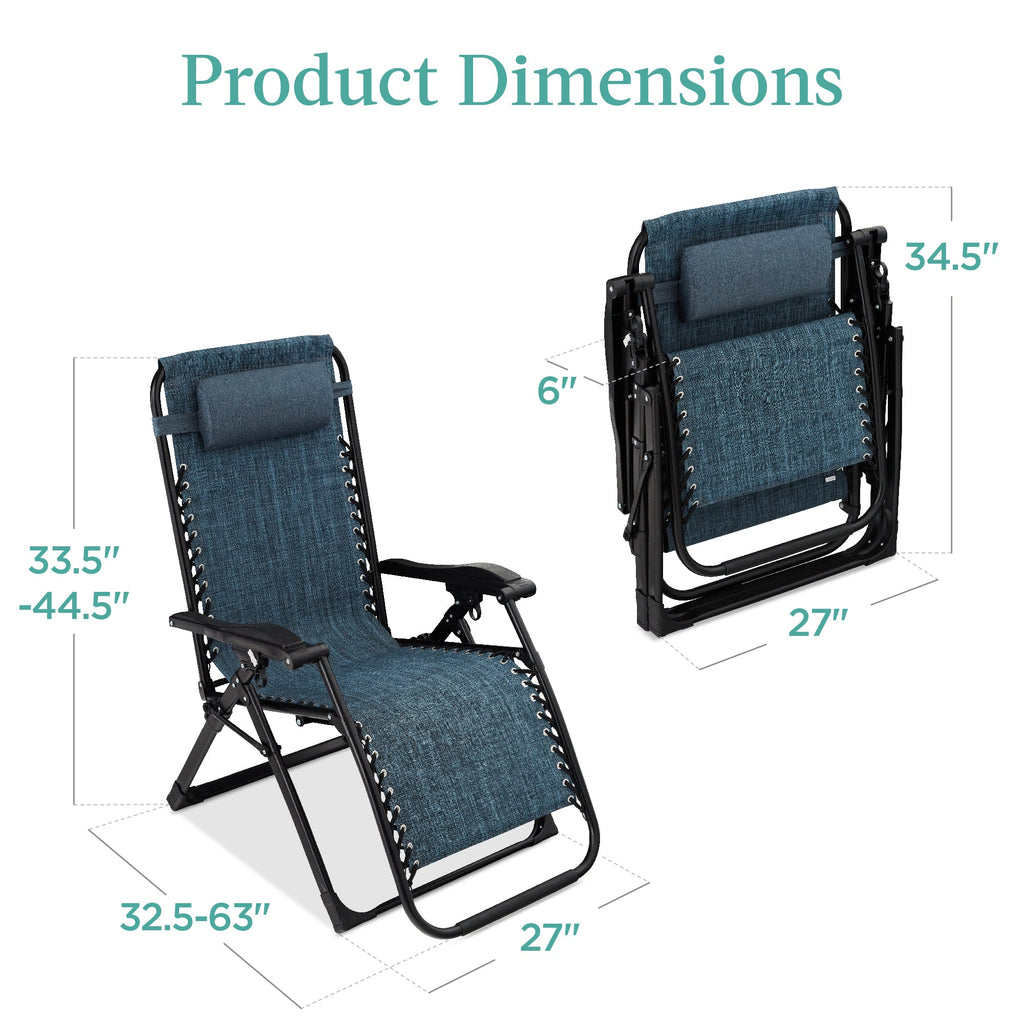 Cushioned Oversized Zero Gravity Recliner with Side Tray