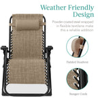 Cushioned Oversized Zero Gravity Recliner with Side Tray