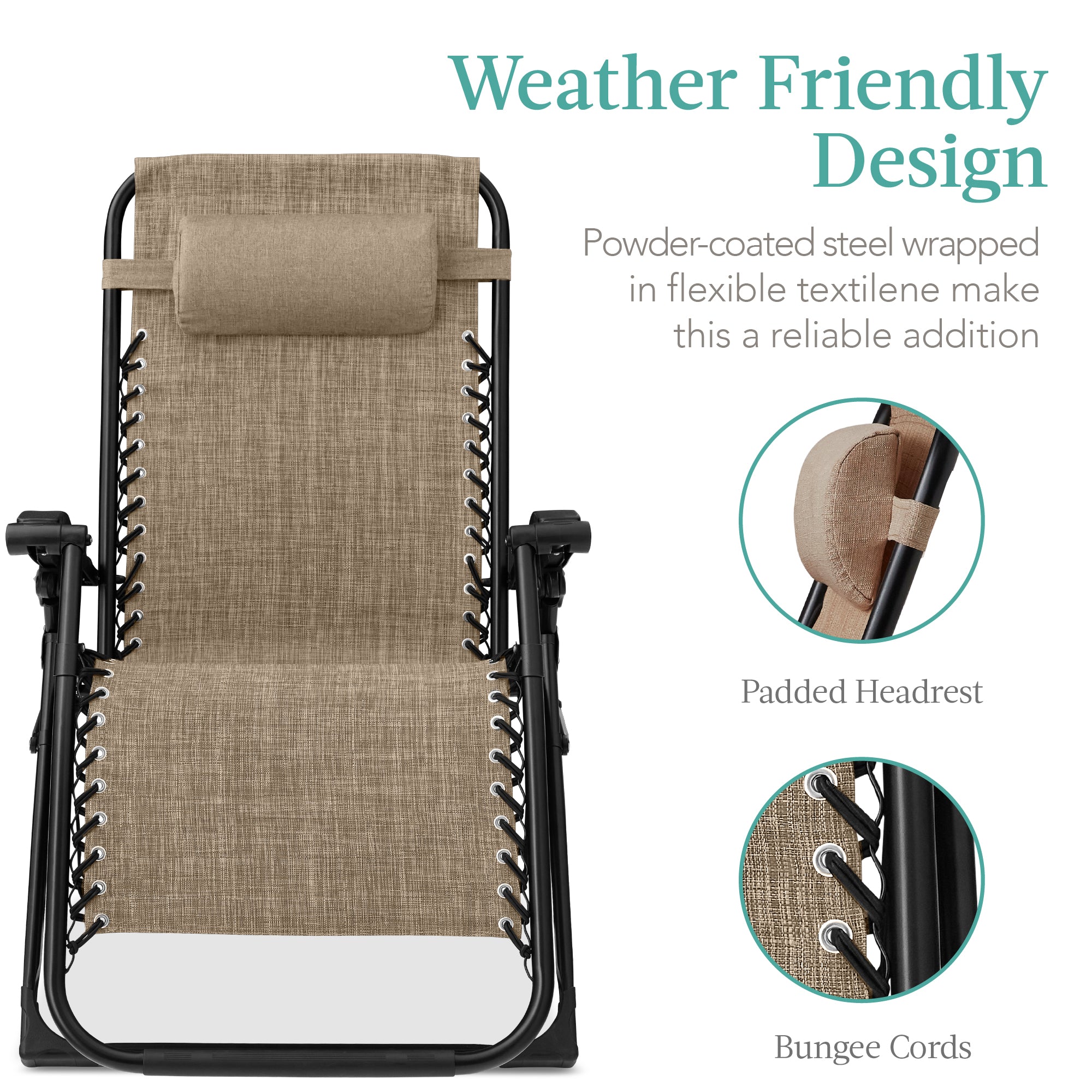 Cushioned Oversized Zero Gravity Recliner with Side Tray