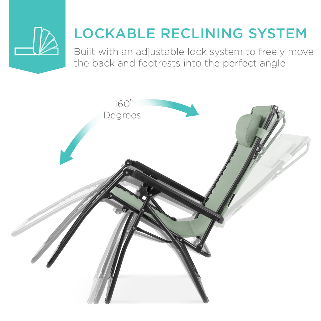 Foldable Zero-Gravity Patio Recliner with Canopy and Side Tray – The Ultimate Outdoor Lounge Chair