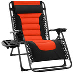 Padded Oversized Zero Gravity Recliner with Side Tray