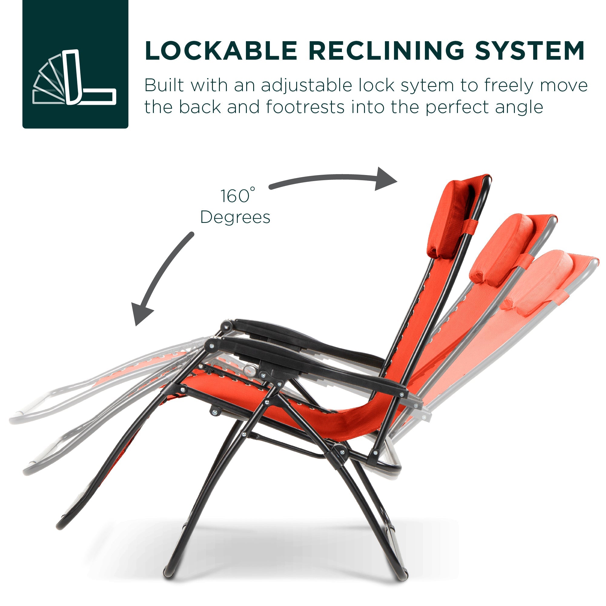 Oversized Zero-Gravity Recliner Lounger with Cup Holder and Plush Pillow