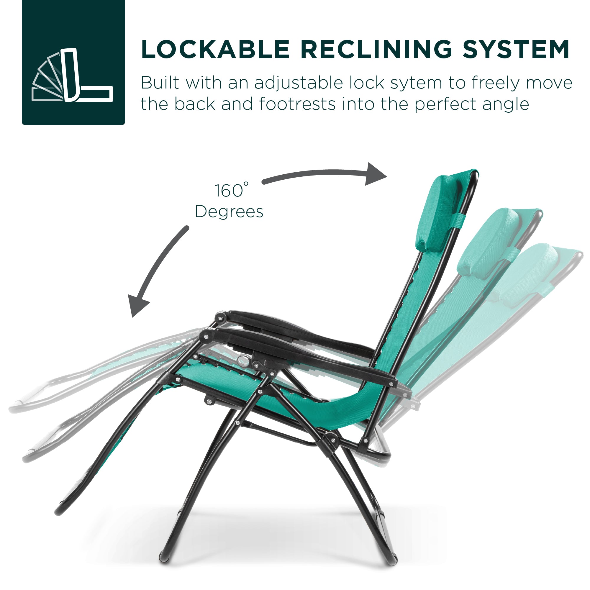 Oversized Zero-Gravity Recliner Lounger with Cup Holder and Plush Pillow