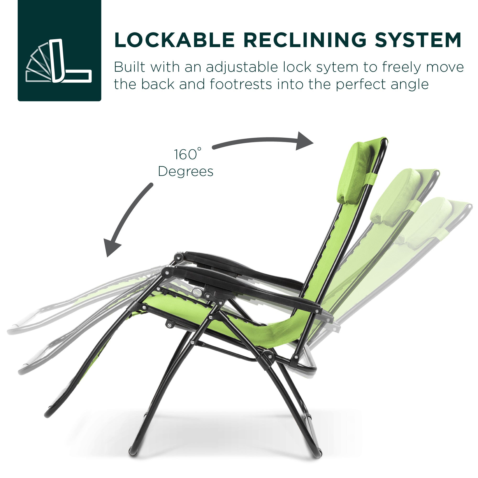Oversized Zero-Gravity Recliner Lounger with Cup Holder and Plush Pillow