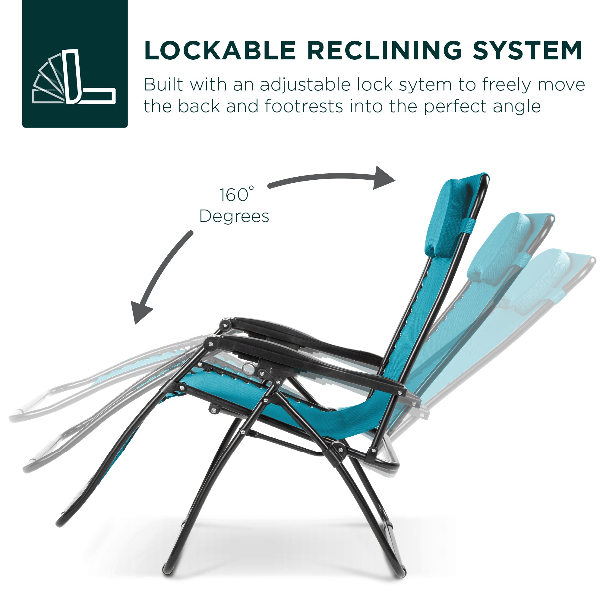 Oversized Zero-Gravity Recliner Lounger with Cup Holder and Plush Pillow