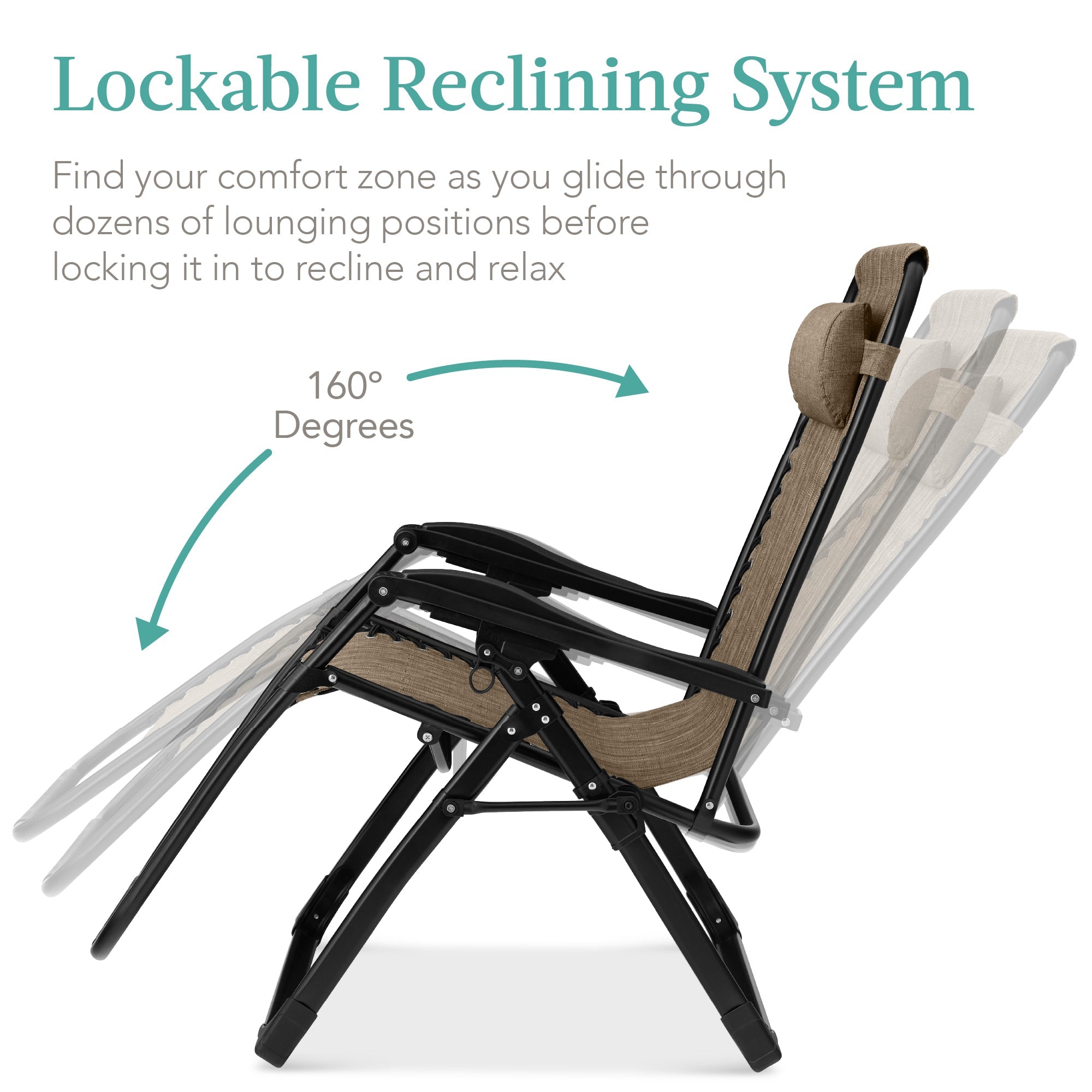 Cushioned Oversized Zero Gravity Recliner with Side Tray