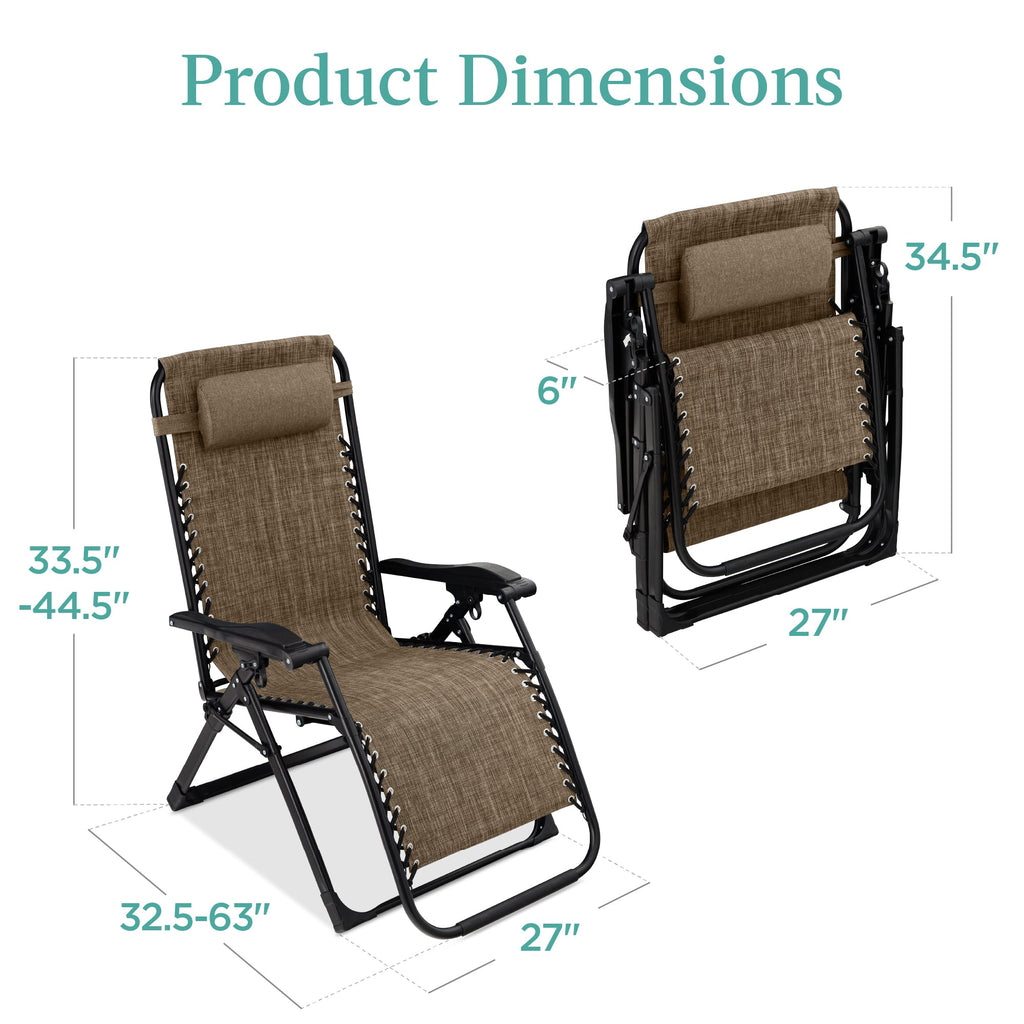 Cushioned Oversized Zero Gravity Recliner with Side Tray
