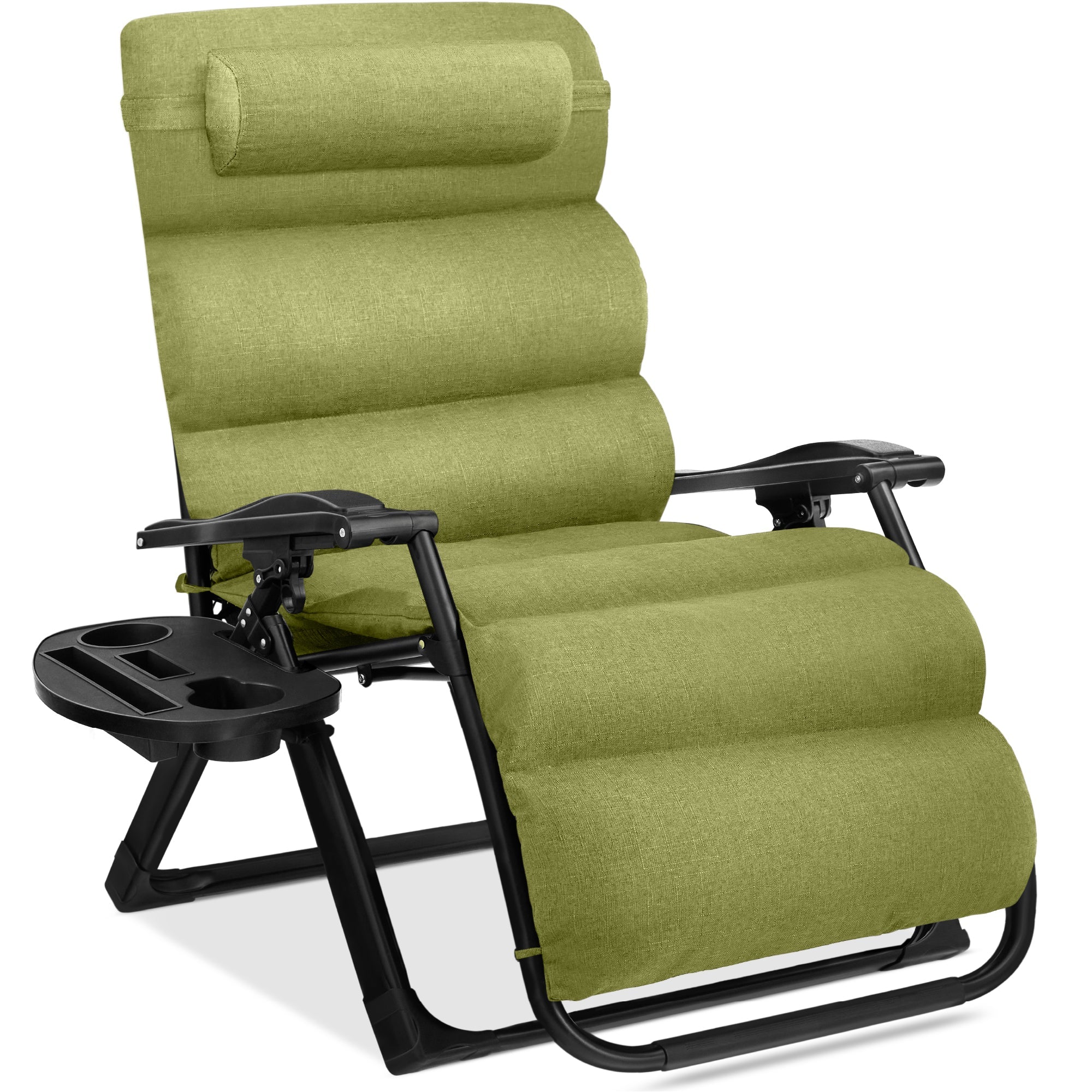 Oversized Zero-Gravity Folding Outdoor Recliner with Removable Cushion – Ultra-Comfort Outdoor Lounger