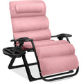 Cushioned Oversized Zero Gravity Recliner with Side Tray