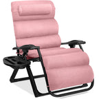 Cushioned Oversized Zero Gravity Recliner with Side Tray