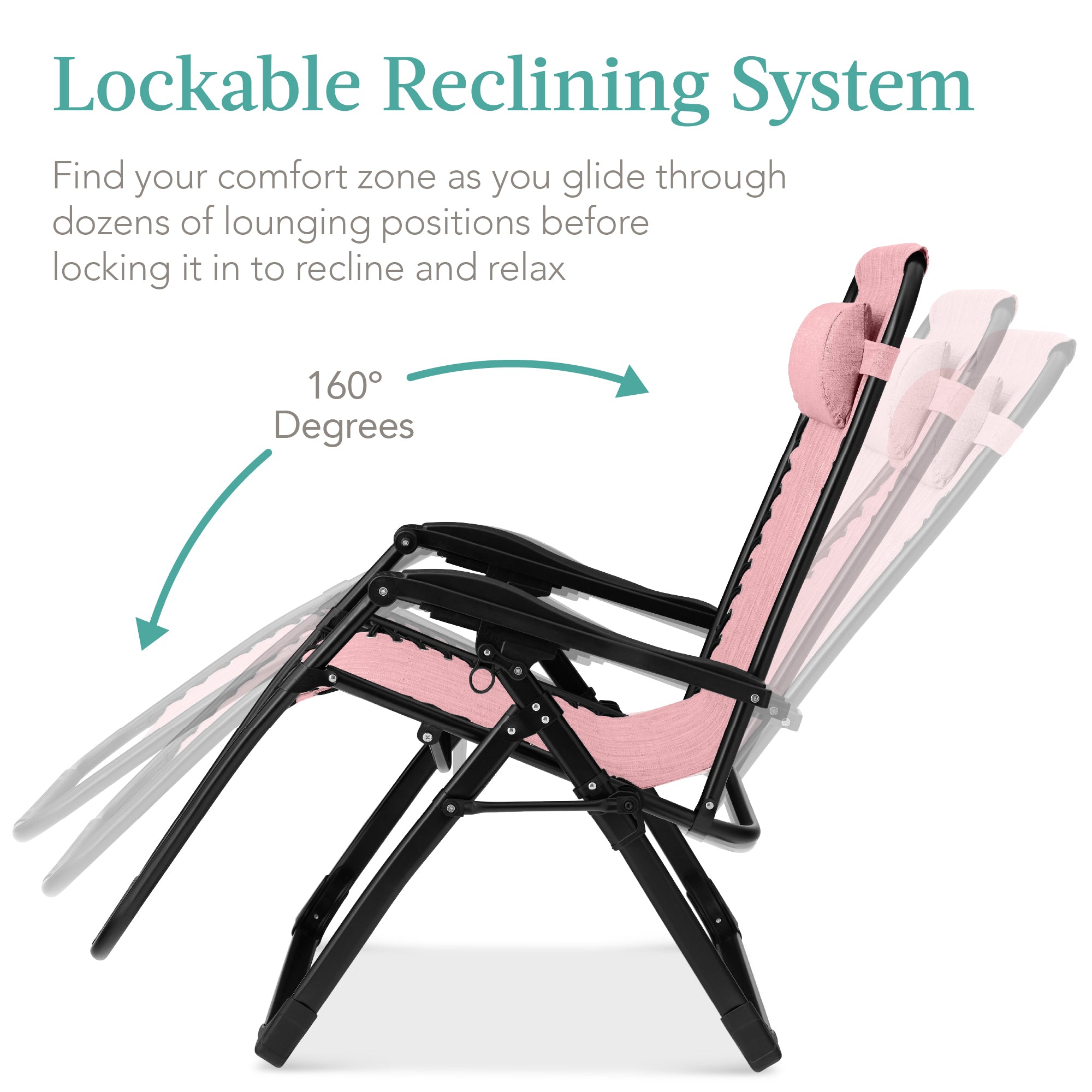 Oversized Zero-Gravity Folding Outdoor Recliner with Removable Cushion – Ultra-Comfort Outdoor Lounger