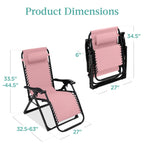 Cushioned Oversized Zero Gravity Recliner with Side Tray