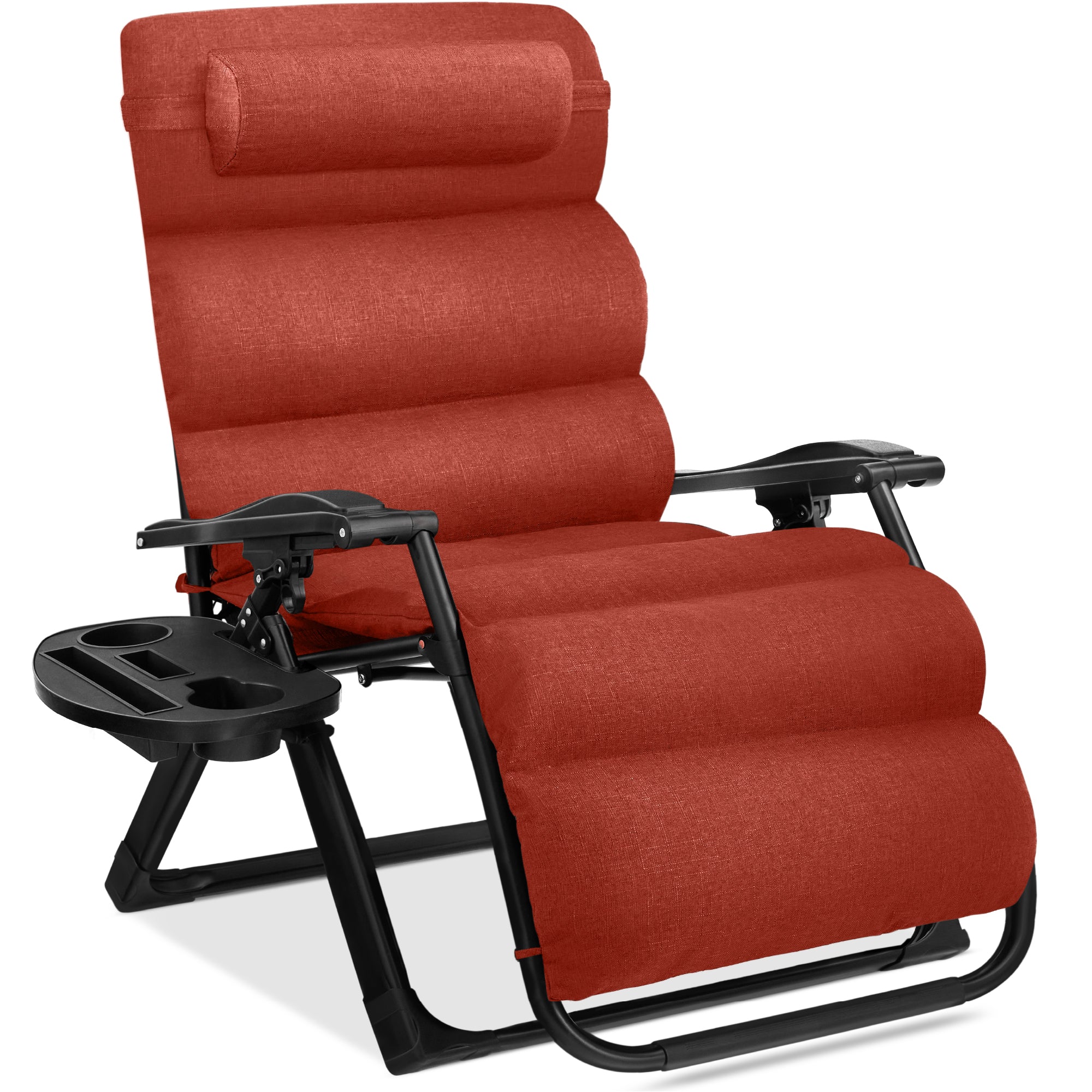 Oversized Zero-Gravity Folding Outdoor Recliner with Removable Cushion – Ultra-Comfort Outdoor Lounger
