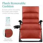 Cushioned Oversized Zero Gravity Recliner with Side Tray
