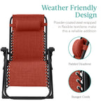 Cushioned Oversized Zero Gravity Recliner with Side Tray