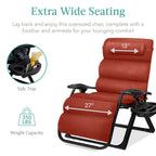 Cushioned Oversized Zero Gravity Recliner with Side Tray